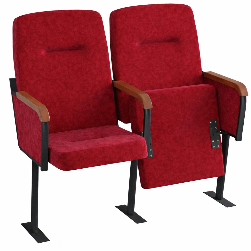 Крісло секційне MEBLIX "Стюард" з дерев'яними підлокітниками 2 секції